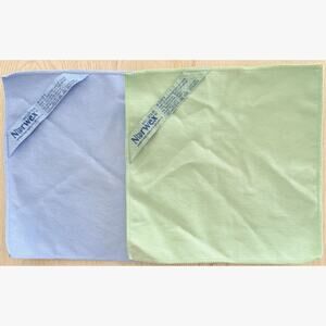 Norwex 2pc Baclock Antibacterial Microfiber Body Cloths - Green & Blue